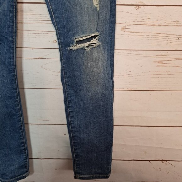 7 For All Mankind Ankle Gwenevere Skinny Jeans Distressed Size 27 7FAMK - Picture 3 of 8